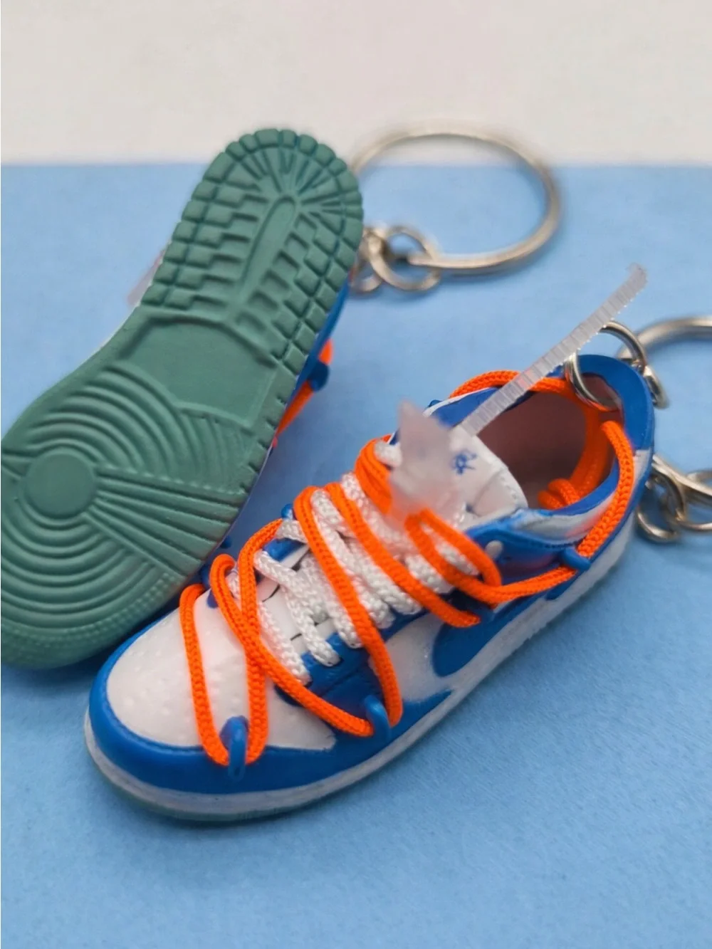 Black & White Sneaker Keychain | Mini Shoe Charm